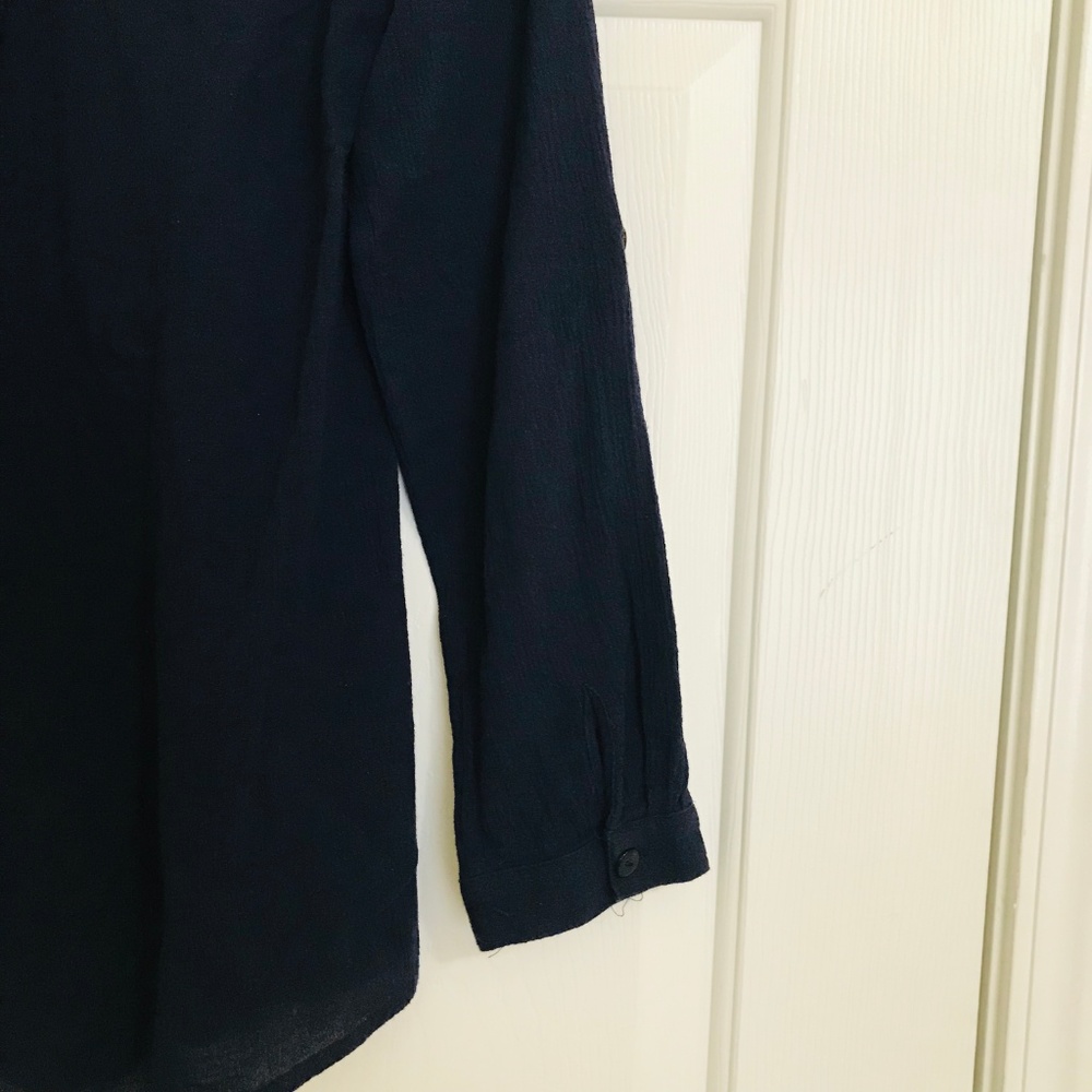 Soft Surroundings Embroidered Glam Gauze Shirt Top - Picture 6 of 8